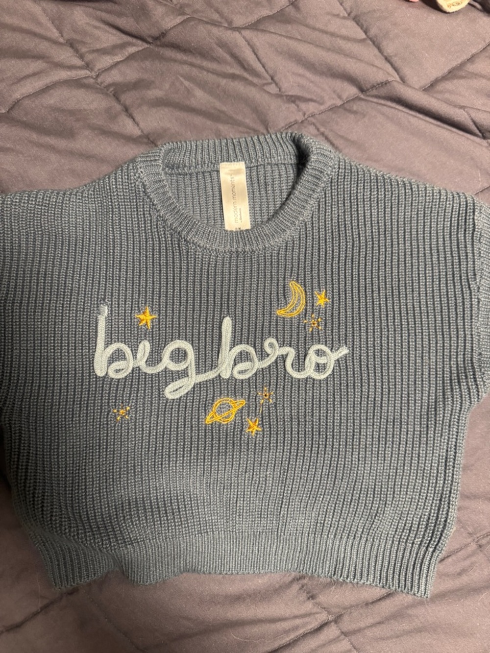 Gerber Modern Moments Big Bro Sweater 18M